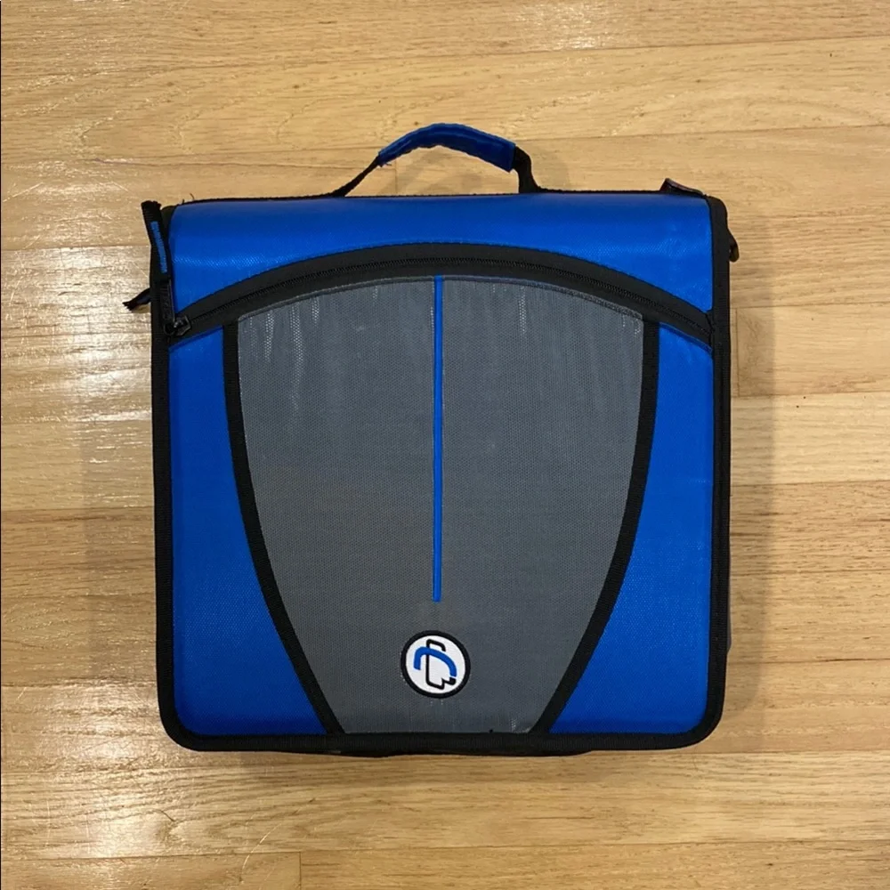 Blue and Gray Case It Binder